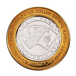 .999 Silver Reno Tahoe International Airport $10 Casino Limited Edition Gaming Token