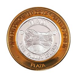 .999 Silver Plaza Hotel & Casino Las Vegas, NV $10 Limited Edition Gaming Token