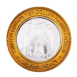 .999 Silver Silver Legacy Reno, Nevada $10 Casino Limited Edition Gaming Token