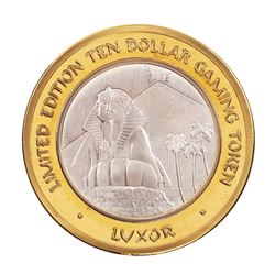 .999 Silver Luxor Las Vegas Nevada $10 Casino Limited Edition Gaming Token