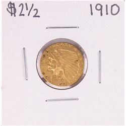 1910 $2 1/2 Indian Head Quarter Eagle Gold Coin