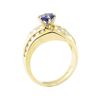 Image 4 : 1.77 ctw Blue Sapphire And Diamond Ring - 14KT Yellow Gold