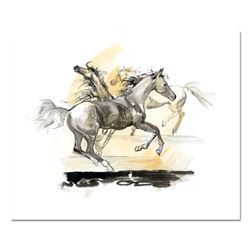 Lena Sotskova, "Joy" Mixed Media Original Painting, Hand Signed and with COA.