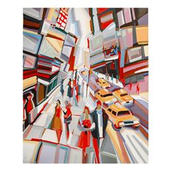 Natalie Rozenbaum, "Broadway Scene" Limited Edition on Canvas, Numbered and Hand