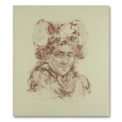 Edna Hibel (1917-2014), "Breton Woman" Limited Edition Lithograph, Numbered and