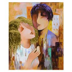 Arbe, "Honeymoon" Limited Edition on Canvas with Gold Embellishing, Numbered and