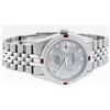 Image 3 : Rolex Mens Stainless Steel Meteorite Diamond And Ruby Datejust Wristwatch 36MM