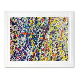 Wyland, "Abstract 48" Framed Original Watercolor Painting, Hand Signed with Lett