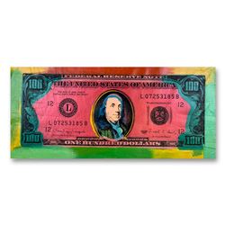 Steve Kaufman (1960-2010), "One Hundred Dollar Old Ben Bill" Hand Signed HC Edit