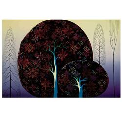 Eyvind Earle (1916-2000), "A Tree Poem" Limited Edition Serigraph on Paper; Numb