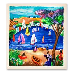 Shlomo Alter, "Near the Lake" Hand Signed Limited Edition Serigraph on Paper wit