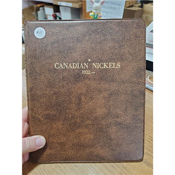 Book Of CDN Nickels 1922-1995 *Missing 1925, 1926 Far 6*