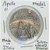Image 1 : Apollo II Medal Silver Washed Bronze Italy