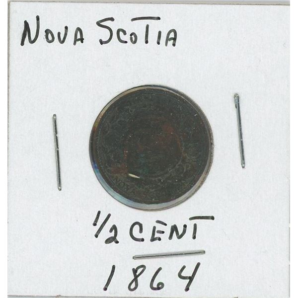 1864 Nova Scotia 1/2 Cent