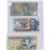 Image 1 : Caribbean $10 Note, Mexico 20 Pesos, Australia $5 Note