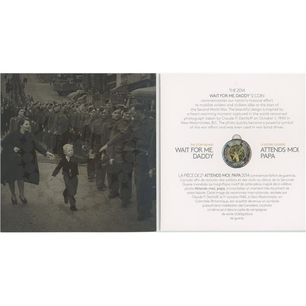 2014 Wait For Me Daddy $2 Coin