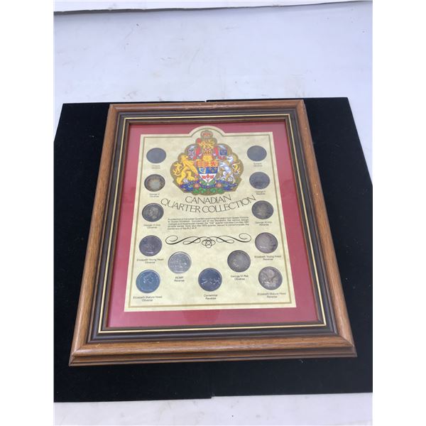 Canadian Quarter Collection Framed
