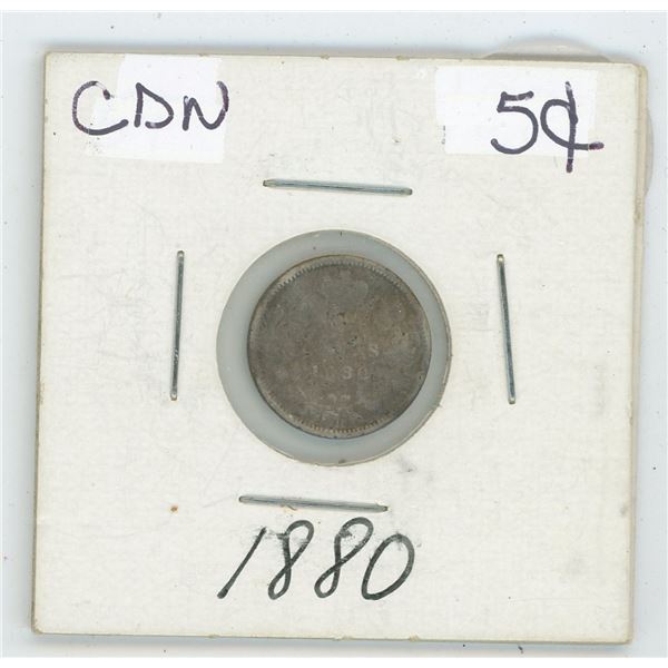 1880 CDN 5 Cent