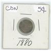Image 1 : 1880 CDN 5 Cent