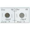 Image 1 : Set Of 2 CDN 5 cent 1902 H, 1902 H
