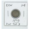 Image 1 : 1893 CDN 10 Cent Flat Top 3