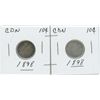 Image 1 : Set Of 2 CDN 10 Cents 1898