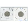 Image 1 : Set Of 2 CDN 10 Cents 1907