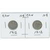 Image 1 : Set Of 2 CDN 10 Cents 1912