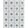 Image 1 : Sheet Of 20 Various Years 10 Cents ALL SILVER