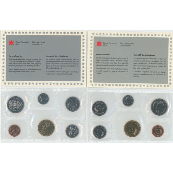 1992 + 1934 Uncirculated Sets