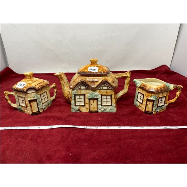 Cottage Ware Teapot + Sugar + Creamer