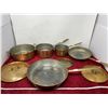 Image 3 : Set Of Copper Pots With Lids