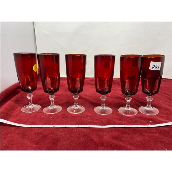 (6) Ruby Glasses