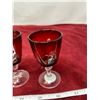 Image 3 : (5) Small Ruby Glasses