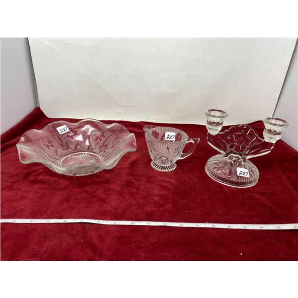 3 Piece Iris + Herringbone Pattern