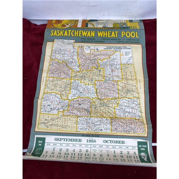 Calendar Wheat Pool 1958