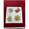 Image 1 : (4) Brooches