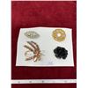 Image 1 : (4) Brooches