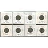 Image 1 : Eight Great Britain six Pence coins - various dates