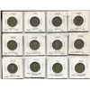 Image 1 : Twelve Great Britain 1950-51, 1953-1962 One Shilling coins