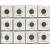 Image 1 : Twelve Great Britain six pence coins, various dates