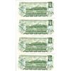 Image 2 : Four 1973 consecutive choice incirculated one dollar bills - BC46b