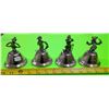 Image 2 : 4 Brass Clown Bells
