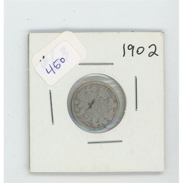 1 Canadian Silver 10 Cent Piece