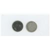 Image 2 : 2 Canadian Silver 10 Cent Pieces