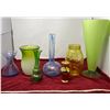 Image 1 : (7) Glass Vases Including Gold Royal Winton