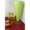 Image 3 : (7) Glass Vases Including Gold Royal Winton