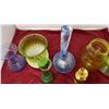 Image 4 : (7) Glass Vases Including Gold Royal Winton