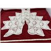 Image 4 : (2) Large Doilies + Runners (No Stains Or Tears)