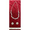 Image 3 : Matching Set Of  Earrings + Necklace